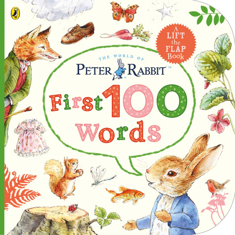 Book cover for Peter Rabbit Peter's First 100 Words