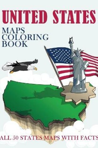 Cover of United States Maps Coloring Book