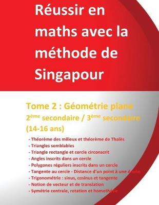 Cover of Reussir en maths avec la methode de Singapour - Tome 2