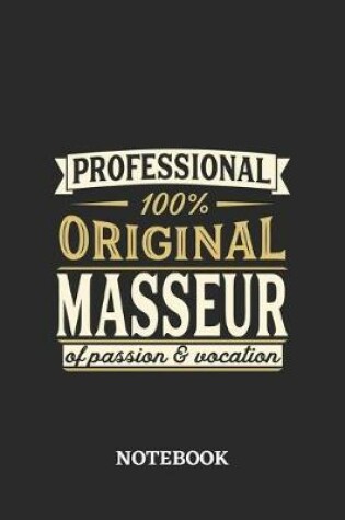 Cover of Professional Original Masseur Notebook of Passion and Vocation