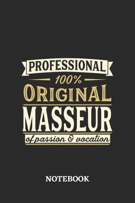 Book cover for Professional Original Masseur Notebook of Passion and Vocation