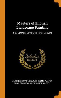 Cover of Masters of English Landscape Painting