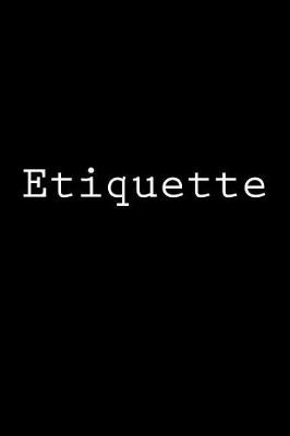 Book cover for Etiquette