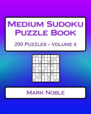 Book cover for Medium Sudoku Puzzle Book Volume 4