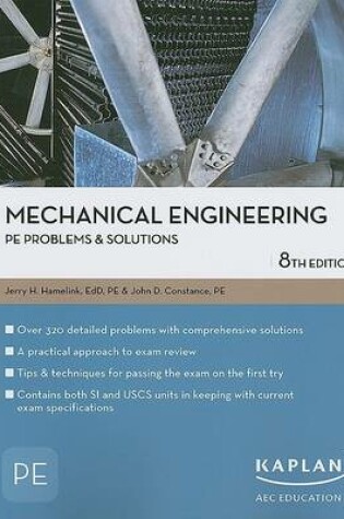 Cover of Mechanical Engineering PE Problems and Solutions