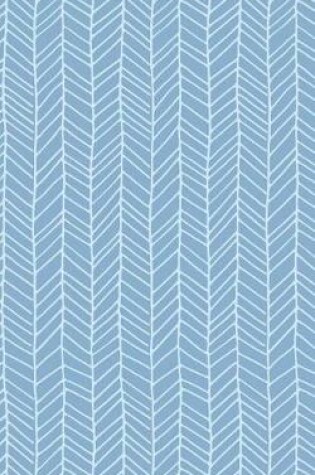 Cover of Cornflower Blue Chevrons - Lined Notebook with Margins - 5x8