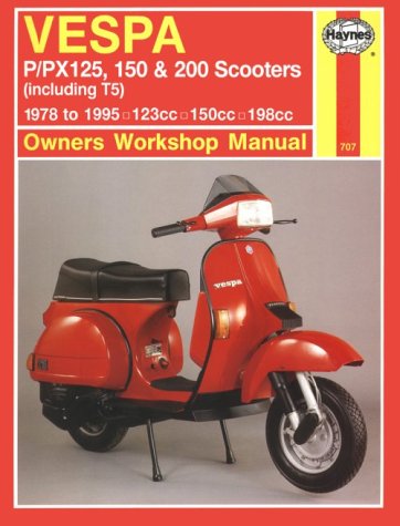 Book cover for Vespa P/PX125, 150 and 200 Scooters (inc.T5) 1978-1995 Owner's Workshop Manual