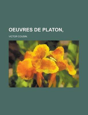 Book cover for Oeuvres de Platon,