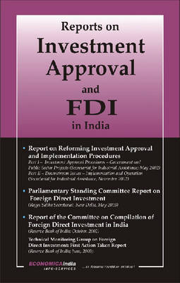 Book cover for Report on Investment Approval and FDI in India