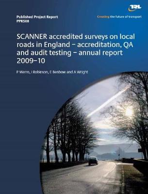 Book cover for SCANNER accredited surveys on local roads in England