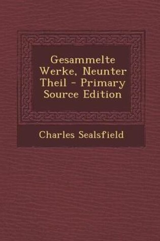 Cover of Gesammelte Werke, Neunter Theil