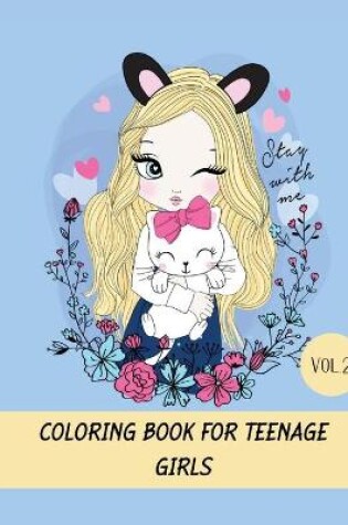 Cover of Coloring book for teenage girls