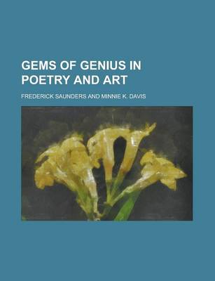 Book cover for Gems of Genius in Poetry and Art