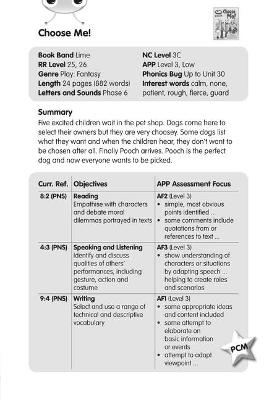 Cover of BC JD Plays Lime/3C Choose Me Guided Reading Card