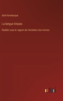 Book cover for La langue khasia