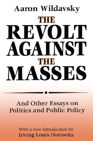 Cover of The Revolt Against the Masses