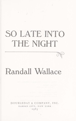 Book cover for So Late Into the Night