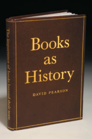 Cover of Books as History