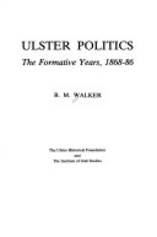 Cover of Ulster Politics