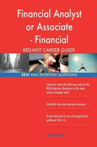 Cover of Financial Analyst or Associate - Financial Restructuring RED-HOT Career; 2521 RE