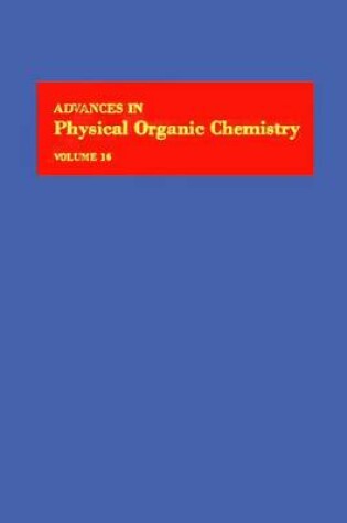 Cover of Adv Physical Organic Chemistry V16 APL