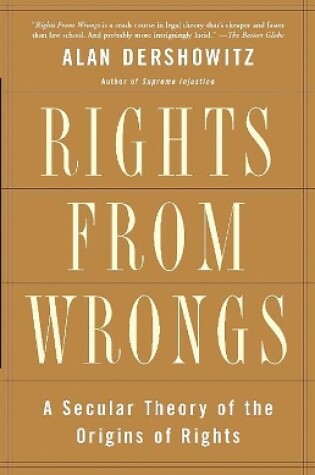 Cover of Rights from Wrongs