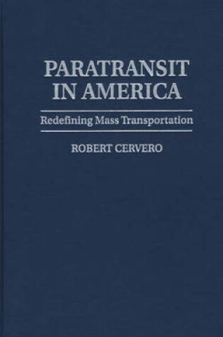 Cover of Paratransit in America