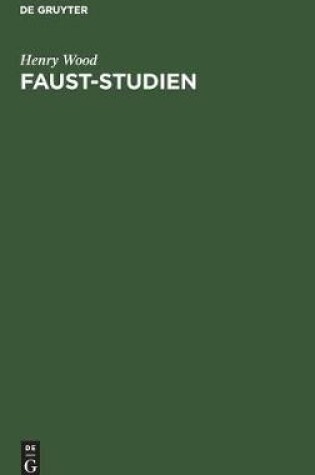 Cover of Faust-Studien