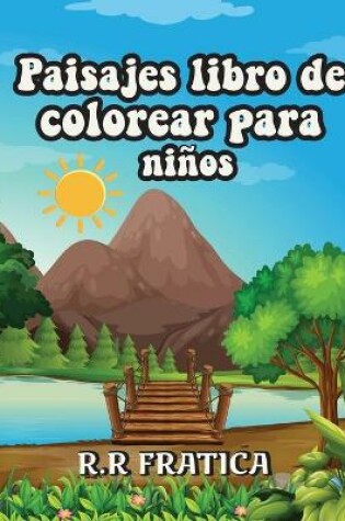 Cover of Paisajes libro de colorear para niños