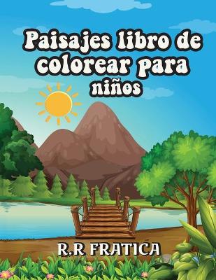 Book cover for Paisajes libro de colorear para niños