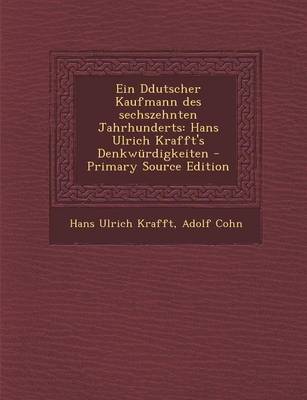 Book cover for Ein Ddutscher Kaufmann Des Sechszehnten Jahrhunderts