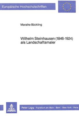 Cover of Wilhelm Steinhausen (1846-1924) ALS Landschaftsmaler