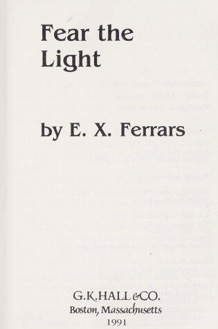 Cover of Fear the Light