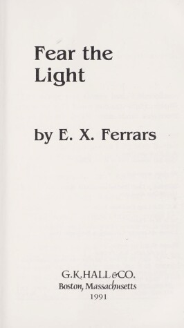 Book cover for Fear the Light