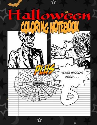 Book cover for Halloween Coloring Notebook