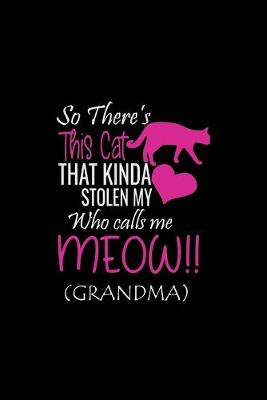 Book cover for So There's This cat That Kinda Stolen My Who calls me Meow (Grandma)