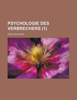 Book cover for Psychologie Des Verbrechers (1)