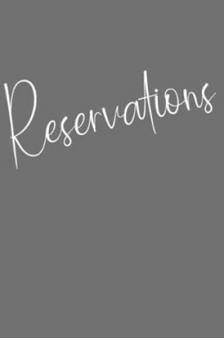 Cover of Reservations