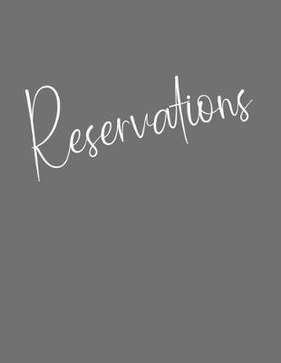 Book cover for Reservations