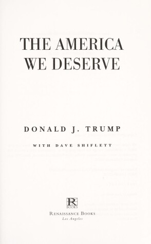 Book cover for The America We Deserve