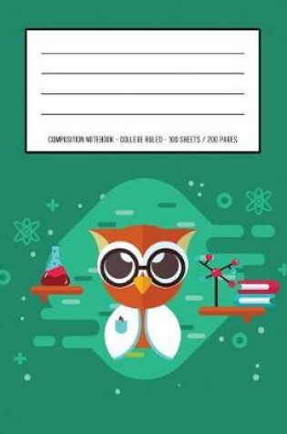 Cover of Cute Owl Periodic Table Chemistry Composition Notebook