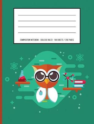 Book cover for Cute Owl Periodic Table Chemistry Composition Notebook