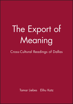 Book cover for The Export of Meaning
