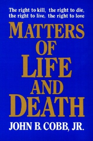 Cover of Matters of Life and Death