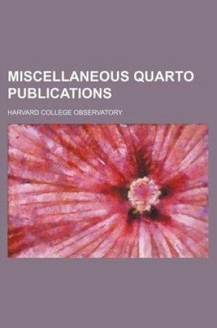 Cover of Miscellaneous Quarto Publications