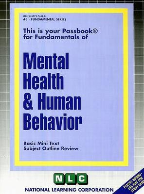 Book cover for MENTAL HEALTH & HUMAN BEHAVIOR