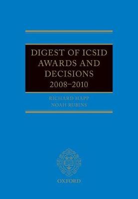 Cover of Digest of ICSID Awards and Decisions 2008-2010