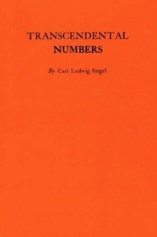 Cover of Transcendental Numbers. (AM-16)