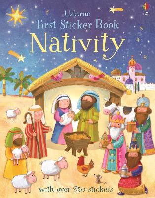Book cover for First Sticker Book Nativity