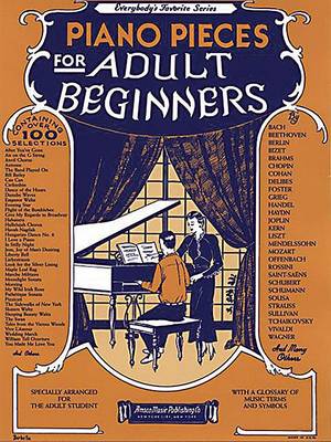 Book cover for Piano Pieces For Adult Beginners